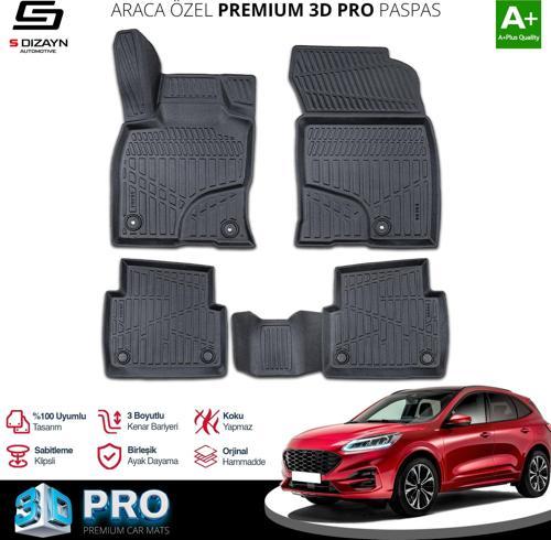 Ford Kuga 3D Pro Havuzlu Paspas 2019 Üzeri A+ Kalite