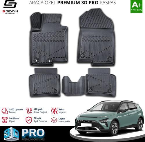 Hyundai Bayon 3D Pro Havuzlu Paspas 2021 Üzeri A+ Kalite