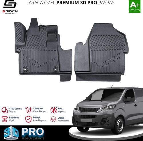 Peugeot Expert Panelvan 3D Pro Havuzlu Paspas Ön 2'Li 2016 Üzeri A+ Kalite