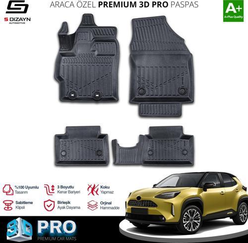 Toyota Yaris Cross 3D Pro Havuzlu Paspas 2022 Üzeri A+ Kalite