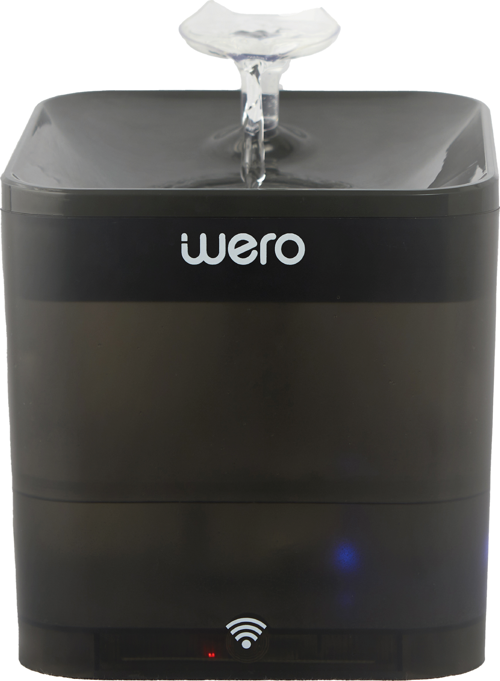 Akıllı Kedi Köpek Su Şelalesi Su Pınarı Su Sebili - WiFi - Uv - 2.2 Lt Otomatik Su Temizleme – Siyah