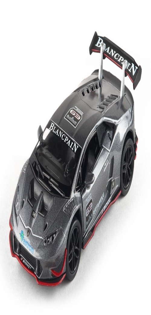 Lamborghini Huracan LP620 - 2 Super Trofeo Çek Bırak  Lisanslı Model Araba Gri