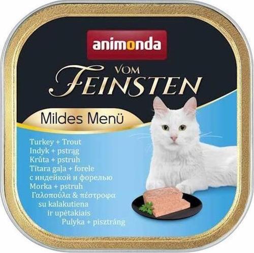 Vom Feinsten Hindi Etli ve Alabalıklı Yetişkin Konserve Kedi Maması