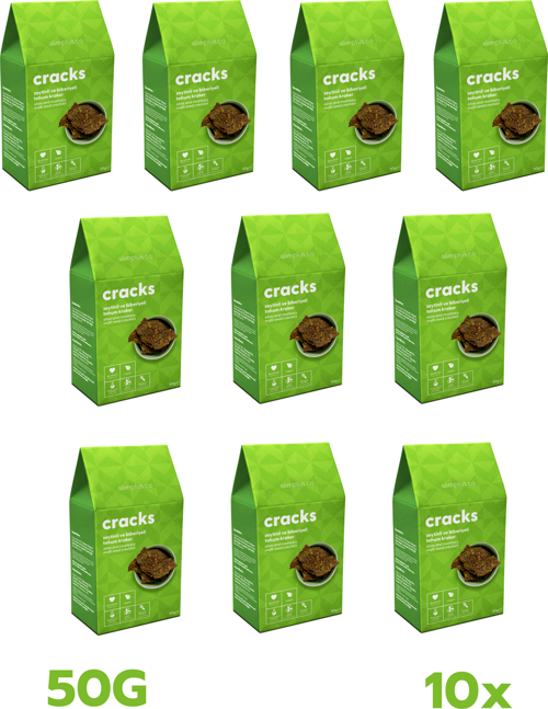 10 Paket Zeytin Biberiyeli Glutensiz Vegan Tohum Kraker Cracks 50 gr