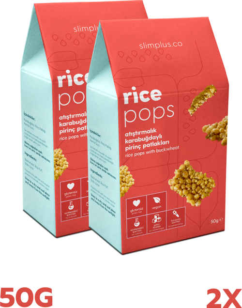 2\'li Glutensiz Vegan Rice Pops Mix Paket