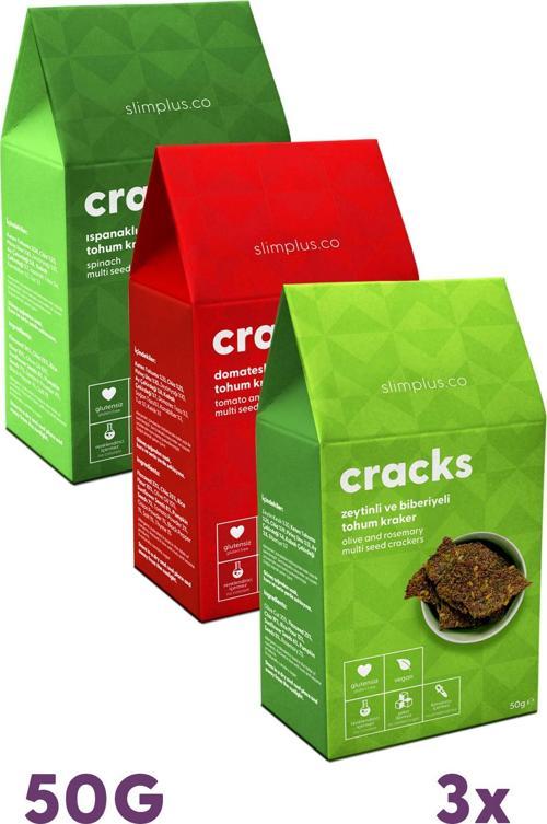 3\\\\\\\\\\\\\\\\\\\\\\\\\\\\\\\'lü Paket Glutensiz Vegan Tohum Kraker Cracks Mix 50 gr