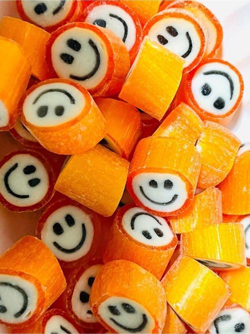 Turuncu Gülenyüz Lolly Akide Şeker 1000 Gr.
