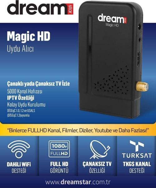 Full Hd Dahili Wifi Mini Uydu Alıcı Tkgs Güncelleme Magic Hd