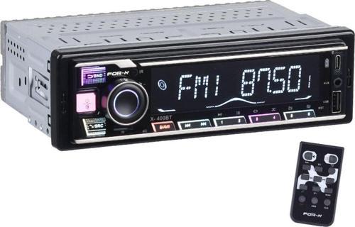 4X60W High Power Usb Ve Type C Girişli Bluetooth Lu Oto Radyo Teyp X-400 Bt