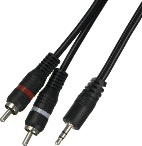 1 Stereo - 2 Rca Erkek 10 Metre Pc -Tv -Telefon Ses Sistemi Kablosu Al-1000