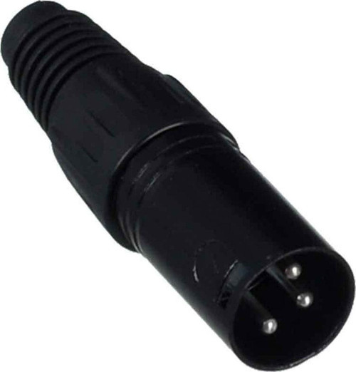 Black Metal Xlr Canon Erkek Jak Tnx-4813 Bk