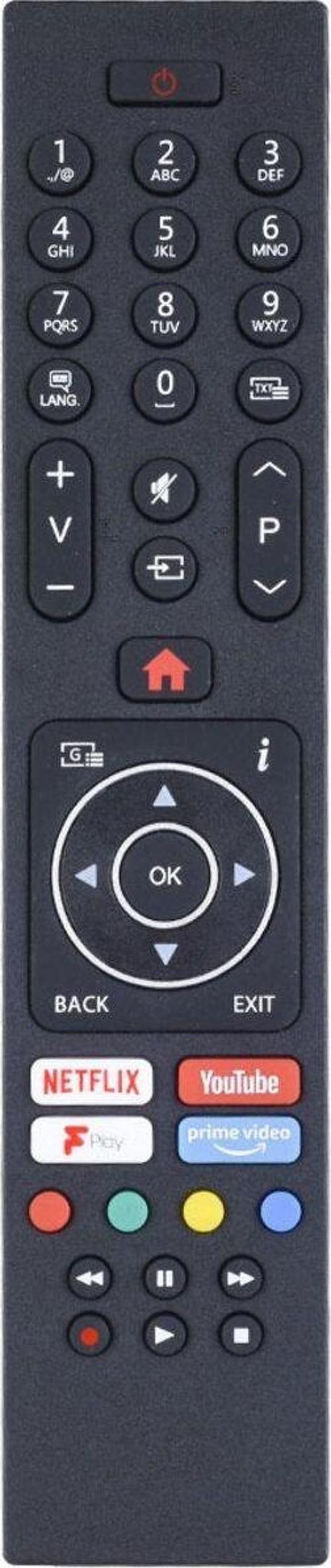 Vestel-Netflix-Youtube-Play-Prime Video Tuşlu Led Tv Kumanda Htk293 Tr-210