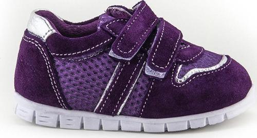 Minipicco Çocuk Mürdüm Deri Anatomik Destekli İlk Adım Ayakkabı