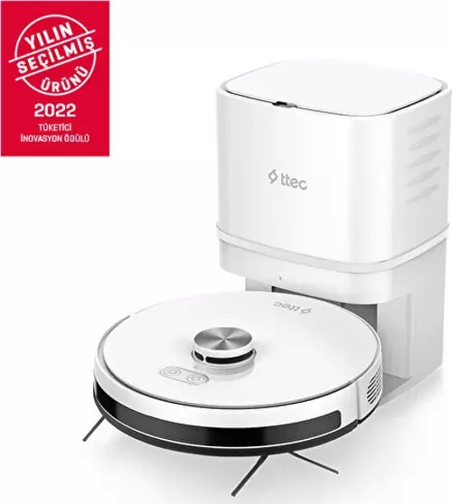 Robi Promaster+ 5200Mah Bataryalı Otomatik Toz Boşaltma Sistemli Akıllı Robot Süpürge Ve Paspas