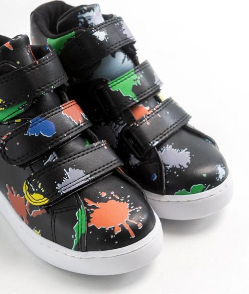 Erkek Çocuk Siyah Suni Deri Çocuk Bot