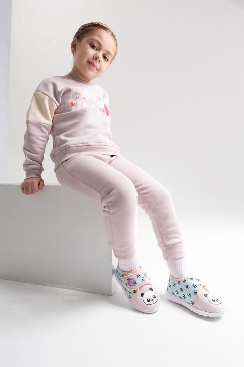 Unisex Çocuk Panda Anatomik Çocuk Panduf