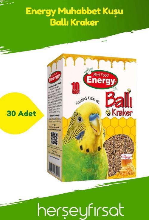 Muhabbet Kuşu Ballı Kraker-10 X 3 Paket 30 Kraker