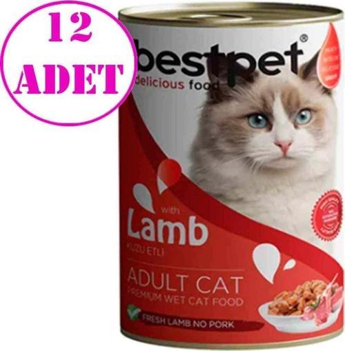 Kuzu Etli Kedi Konservesi 400Gr 12 Ad