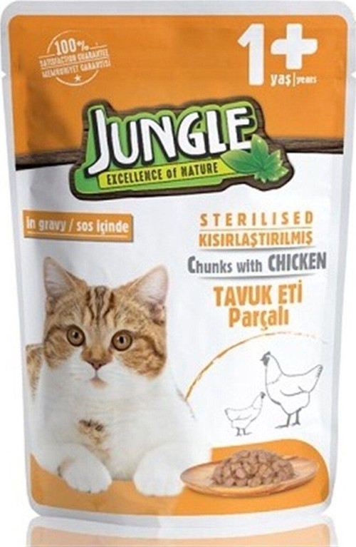 Tavuklu Kısırlaştırılmış Kedi Pouch 100 Gr X 12 Adet