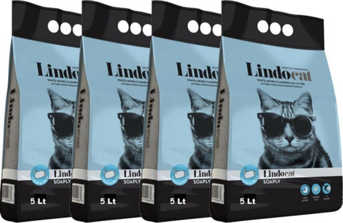 Lindo Cat Sabun Kokulu Ince Taneli Kedi Kumu 5 Lt * 4 Adet