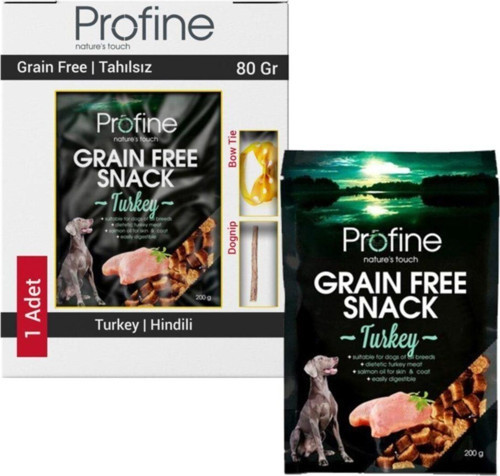 Grain Free Tahılsız Hindili Köpek Ödül Maması 200 Gr