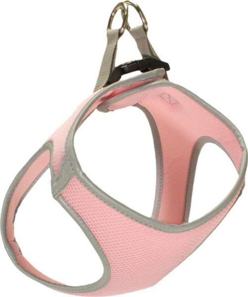 Kedi-Köpek Air Mesh Göğüs Tasması Fosforlu Pembe L Beden