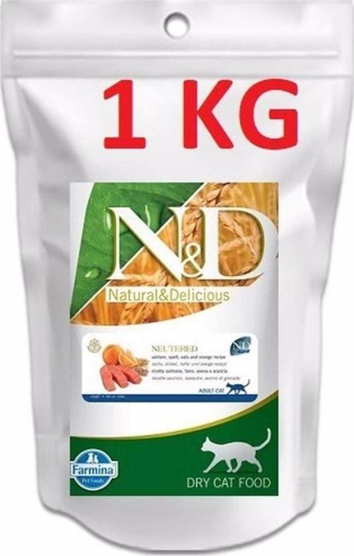 Düşük Tahıllı Somonlu Kısır Kedi Maması 1 Kg