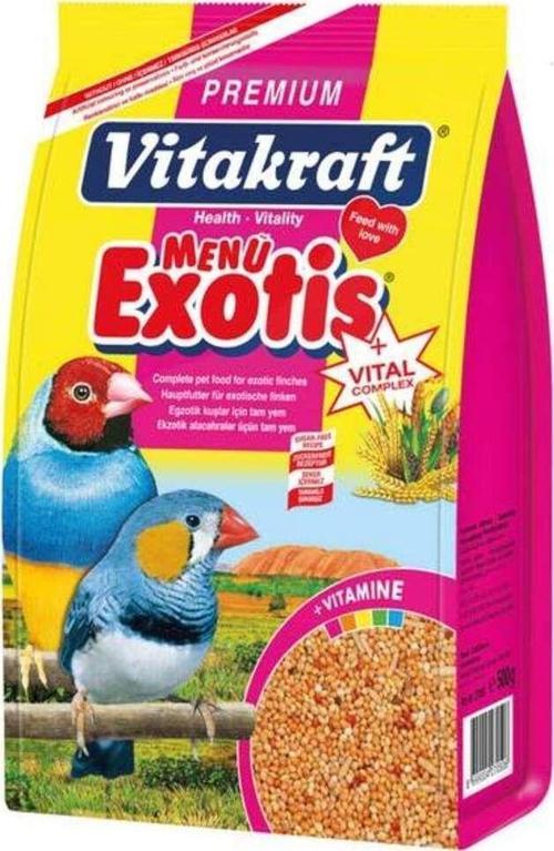 Premium Hint Bülbülü Egzotik Finch Kuş Yemi 500 Gr X 5 Adet