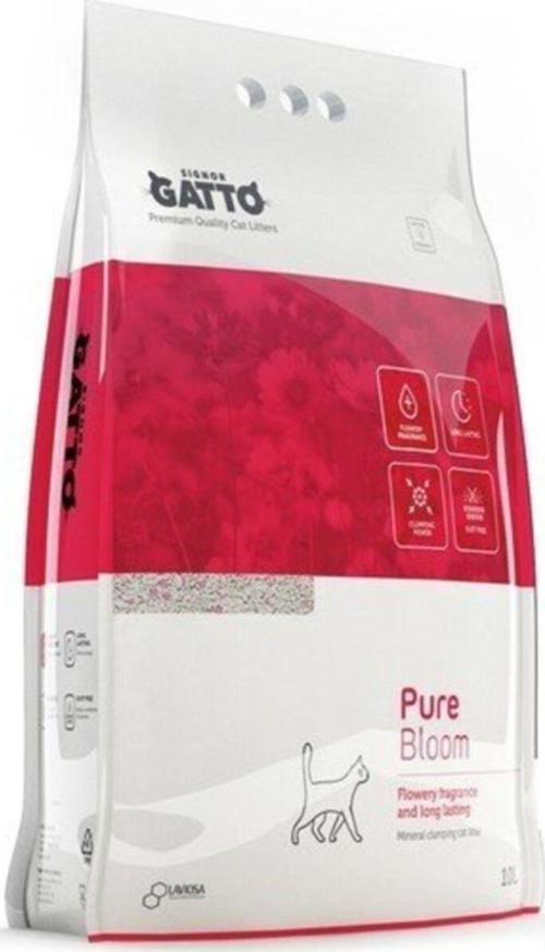 Sıgnor Gatto Pure Bloom Çiçek Aromalı 5 L Bentonit Toplaklanabilir