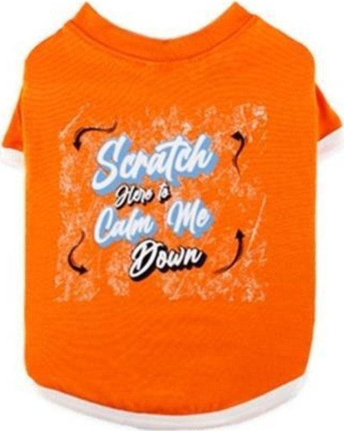 Scratch Me Turuncu Kedi & Köpek T-Shirt L