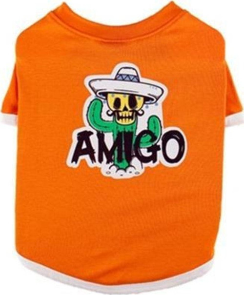 Amigo Turuncu Kedi & Köpek T-Shirt Xs