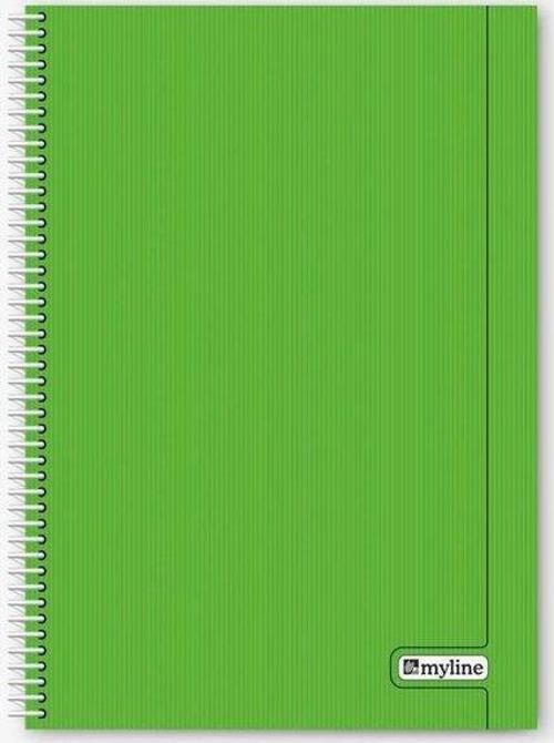 Nova A4 P.P Kapak 96 Yaprak Kareli Yeşil Defter