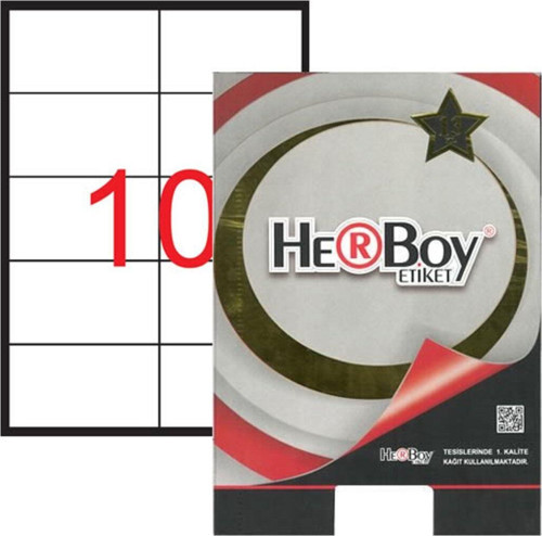 Hb-1610 105Mmx57Mm Beyaz Lazer Etiket