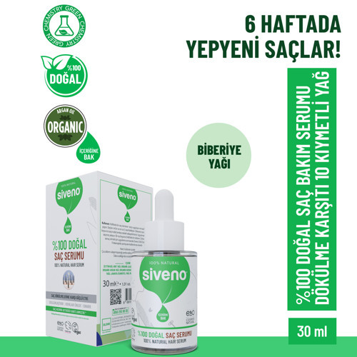 %100 Doğal Saç Bakım Serumu Dökülme Önleyici Onarıcı 10 Mucizevi Yağ 30 ml