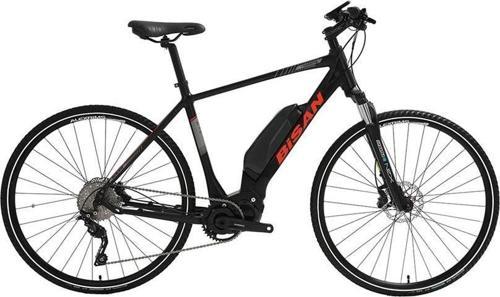 E-TREKKING ELEKTRİKLİ ERKEK ŞEHİR BİSİKLETİ 53CM HD 28 JANT 10 VİTES MAT SİYAH KIRMIZI