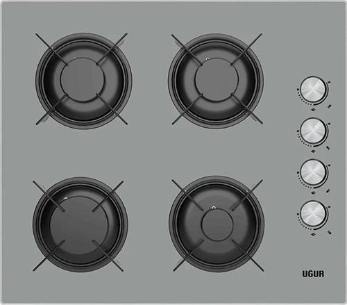 UEO 6040W0 GCY 2R1 Gri Set Üstü Ocak