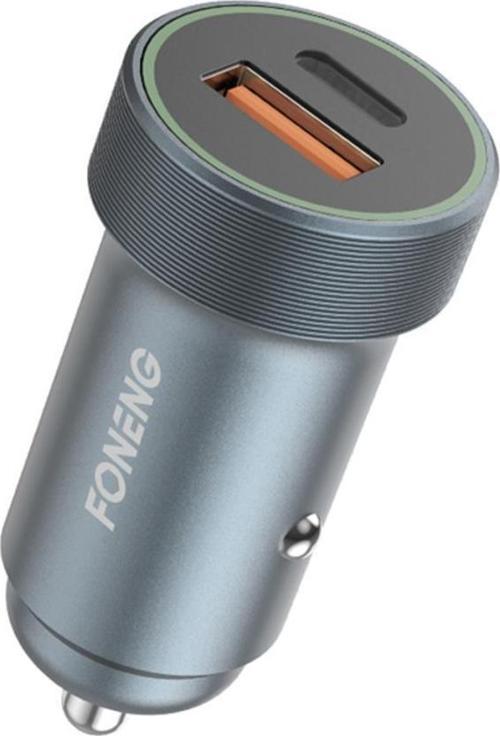 C16 30W 1 Usb 1 Type-C Girişli Araç Çakmak Şarj Aleti Cihazı