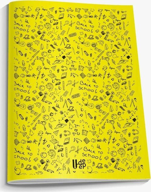 U-Deep 80/4 A4 Boy Plastik Kapak Kareli Metod Defteri 12li