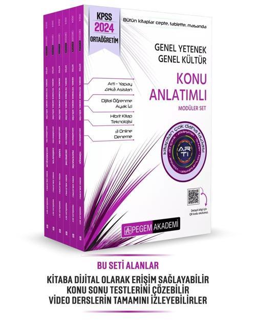 2024 KPSS Genel Yetenek Genel Kültür Ortaöğretim Konu Anlatımlı Modüler Set