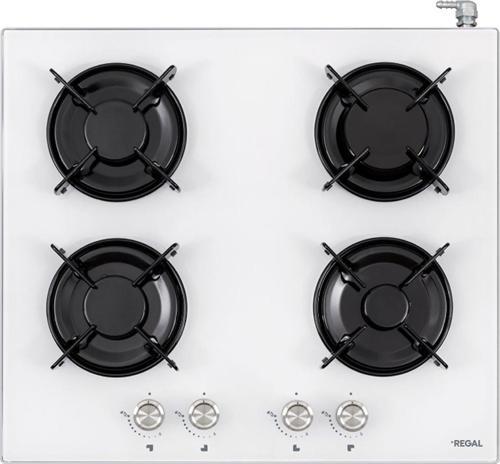 SO 6041 BCY 60 Cm 4 Gözü Gazlı Beyaz Cam Set Üstü Ocak