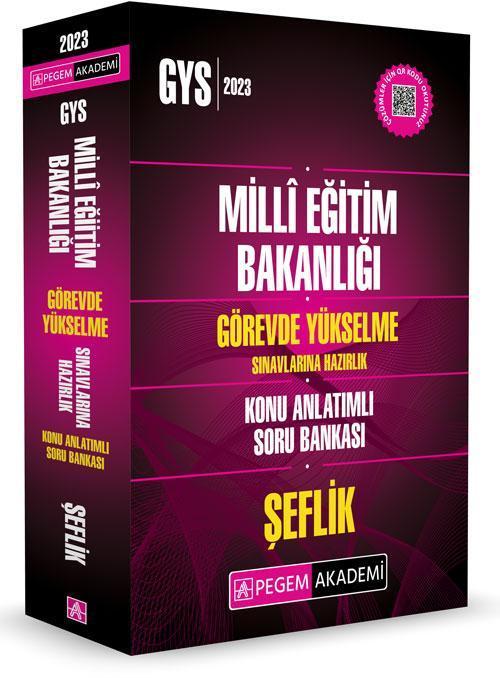2023 MEB Görevde Yükselme Sınavlarına Hazırlık Konu Anlatımlı Soru Bankası ŞEFLİK