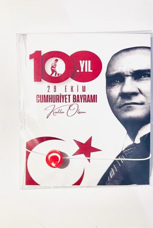 100. Yıl Temalı 29 Ekim Özel Okul - Öğrenci Kutlama Bileklik Hediye 30 Adet
