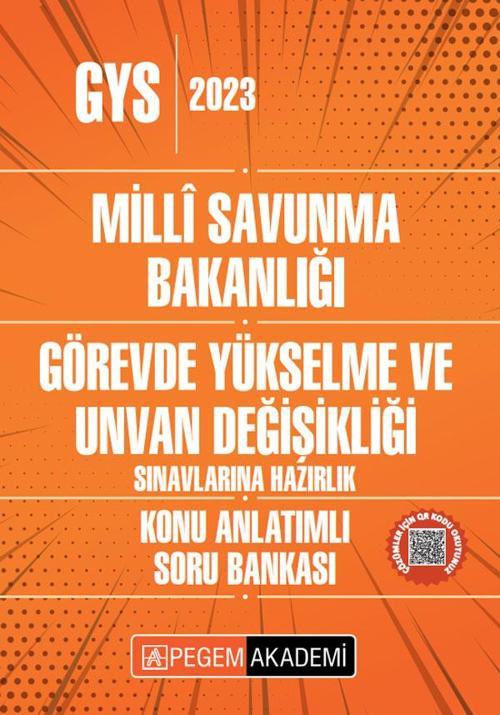 2023 Milli Savunma Bakanlığı Görevde Yükselme ve Unvan Değişikliği Sınavı Konu Anlatımlı Soru Bankas