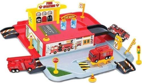 Dede Oyuncak 03343 Itfaiye Garaj Seti Arabalı Eğitici 43 Cm