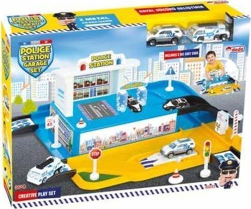 Unisex Çocuk Mavi Aksesuarlı Polis Istasyon Oyun Seti