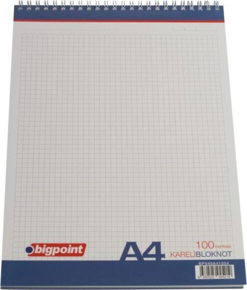 A4 Bloknot 40 Yaprak Kareli 12'Li Paket