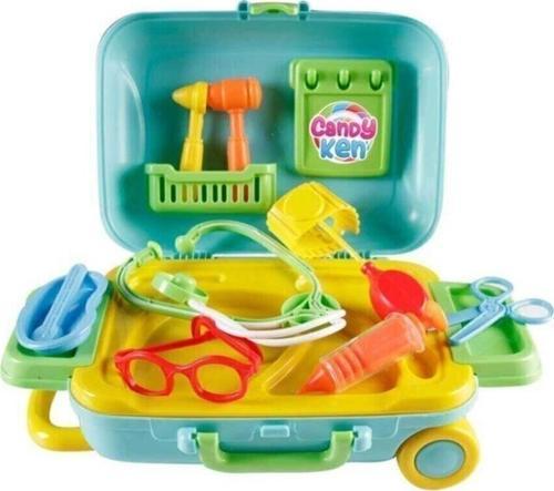 03482 Doktor Set Eğitici Tekerlekli Bavul 15 Parça