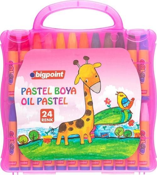 Pastel Boya 24 Renk - Pembe Çantalı