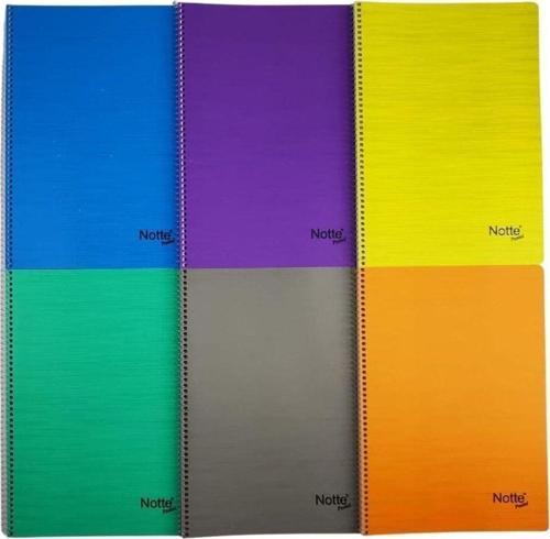 Spiralli Plastik Kapak A4 Pastel 80 Kareli