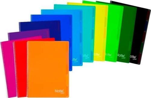 Pastel A4 100 Sayfa Kareli Spiralli Plastik Kapak Okul Defteri 60 - 333